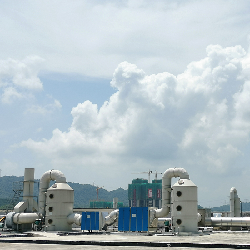 廢氣處理設備-雙級、多級PP淋塔 廢氣處理設備-雙級、多級PP淋塔